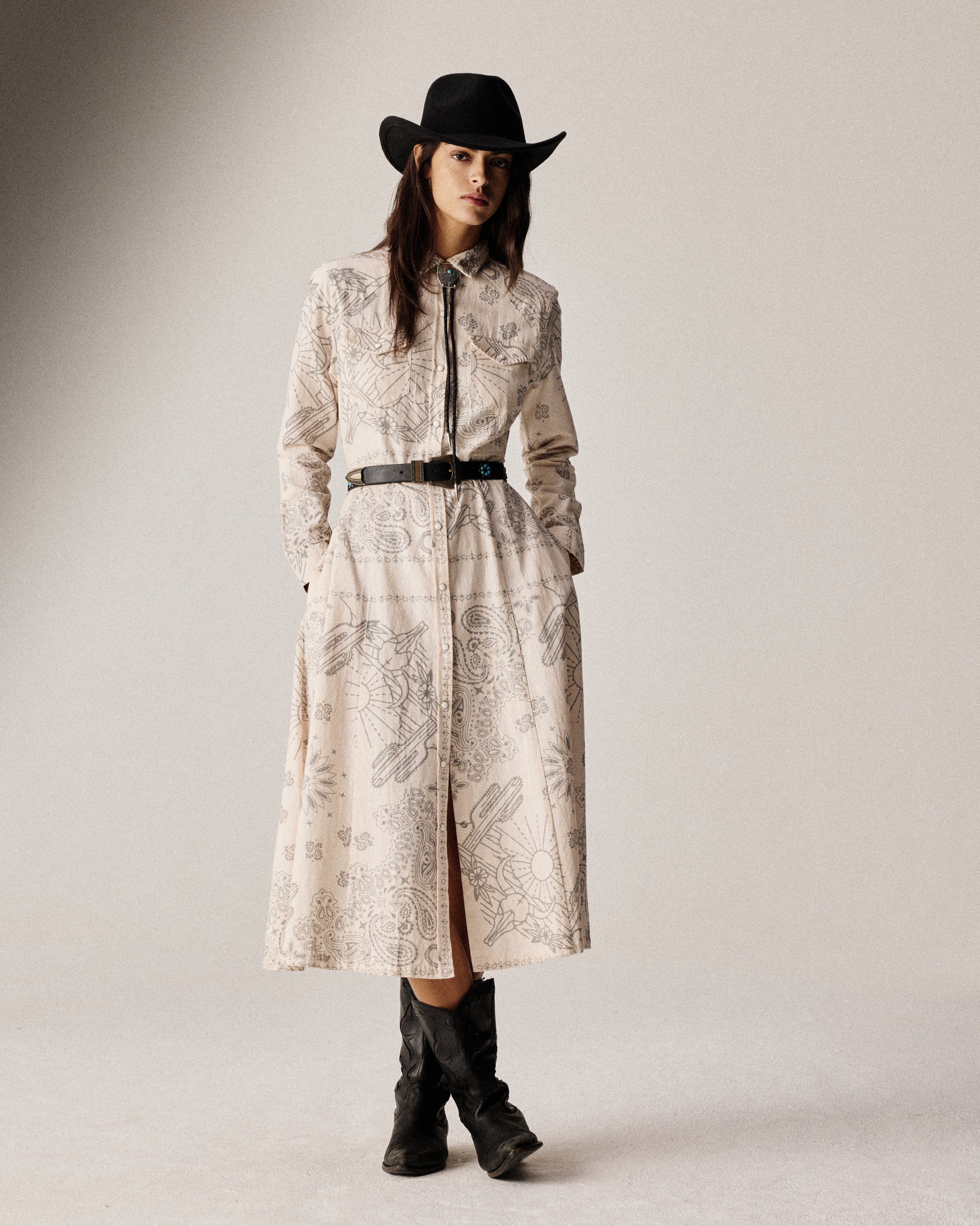 Bandana cream dress - Image 2