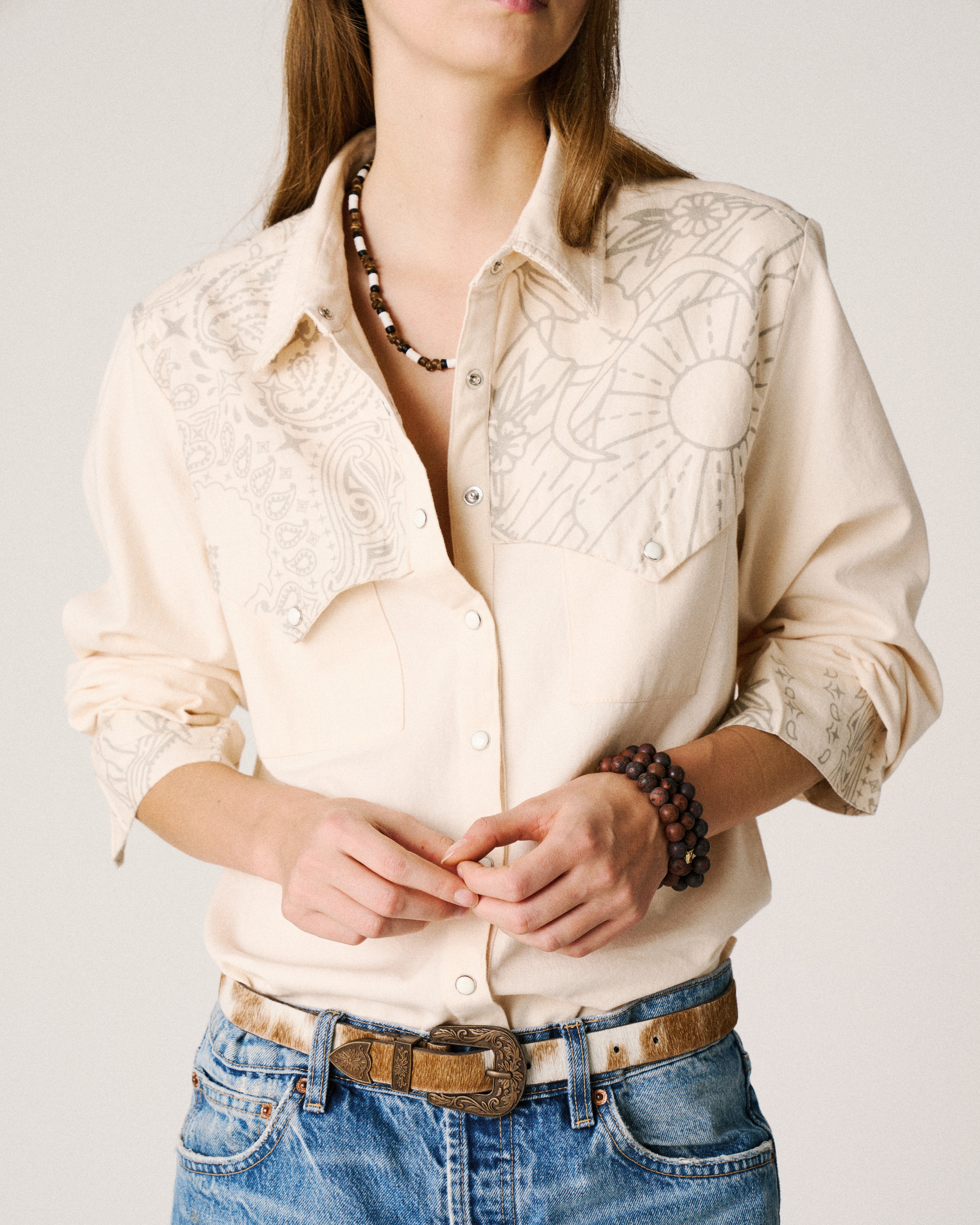 Bandana cream shirt