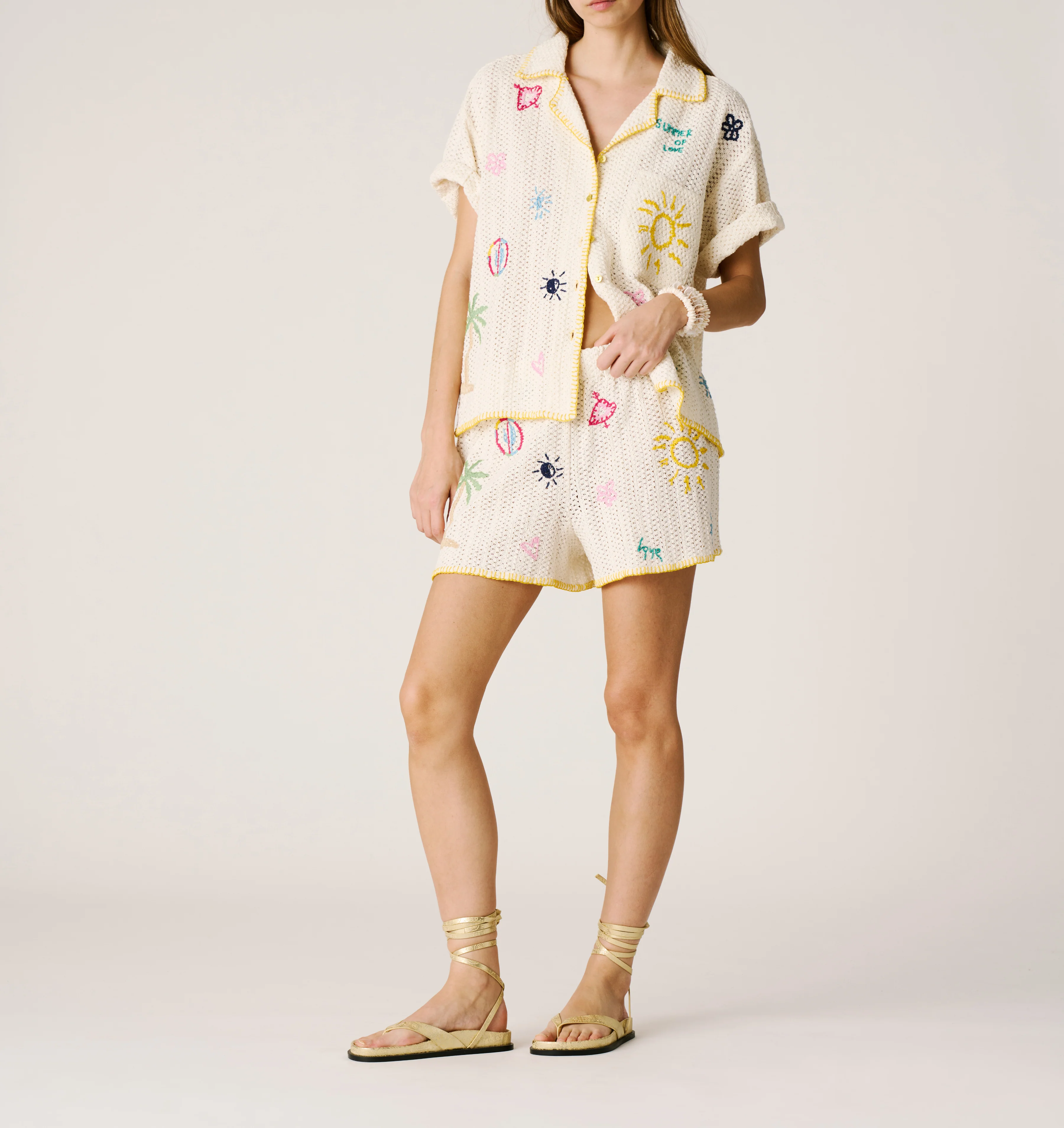 Chrochet embroidered shirt - Image 2