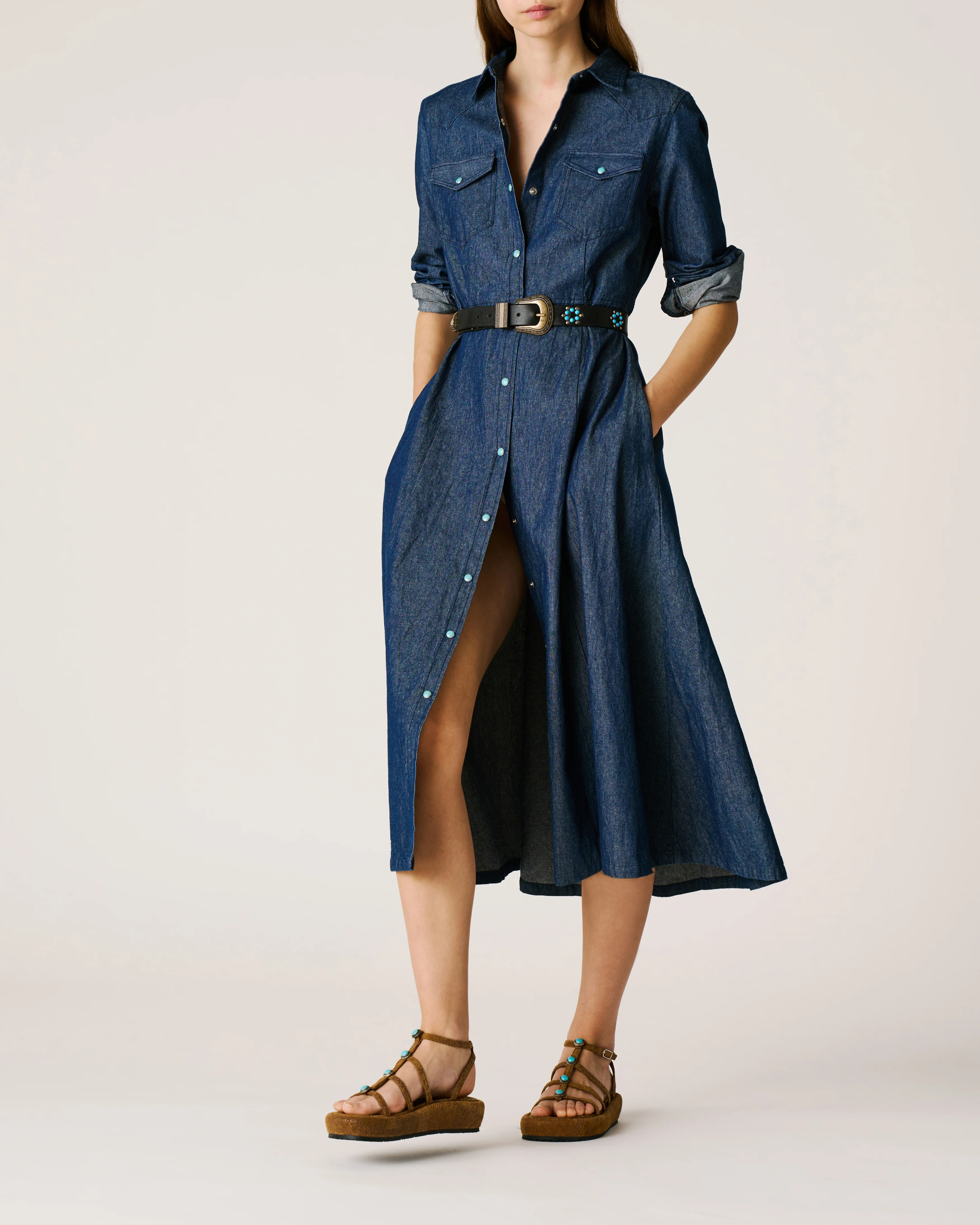 Denim dress