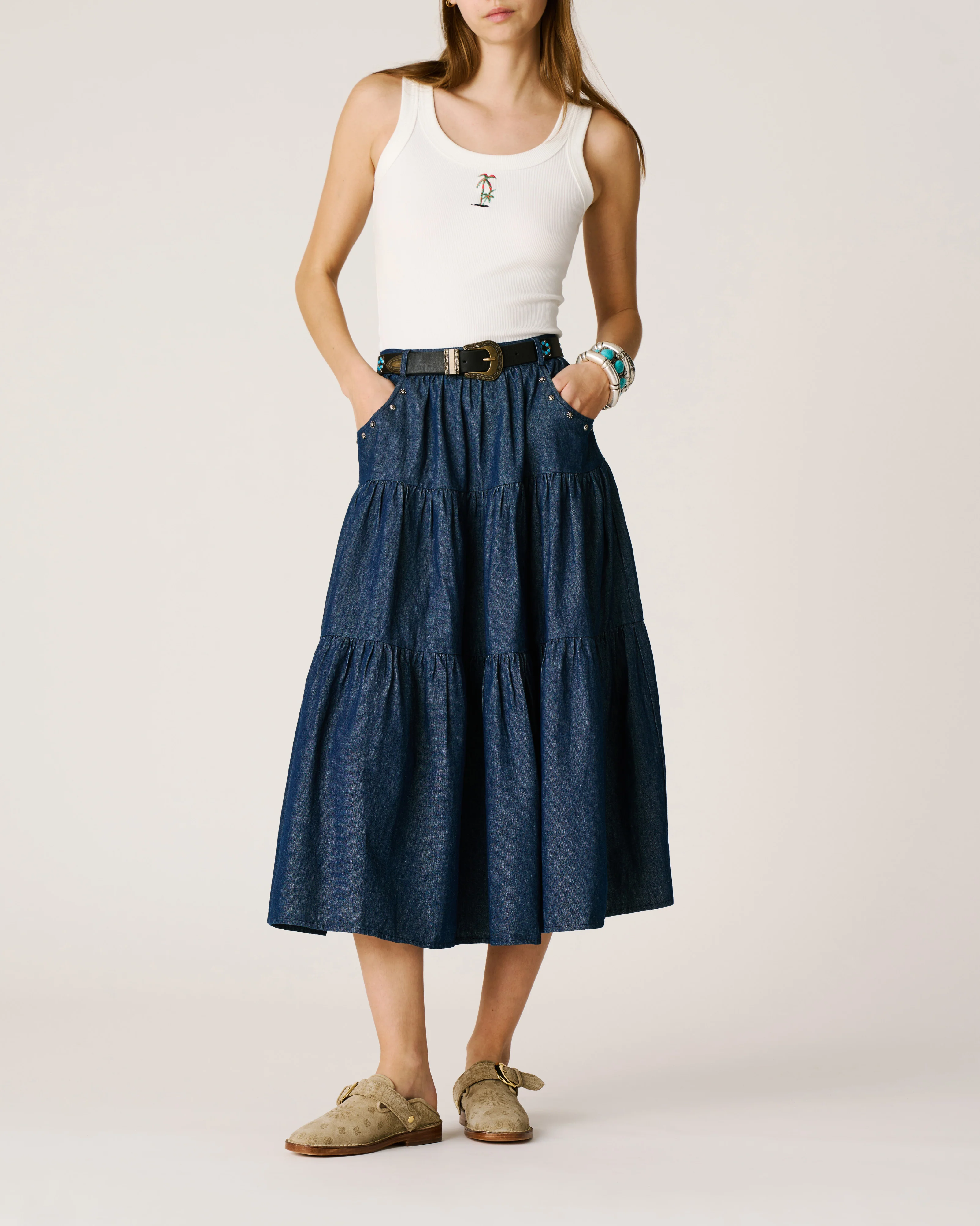 Denim skirt