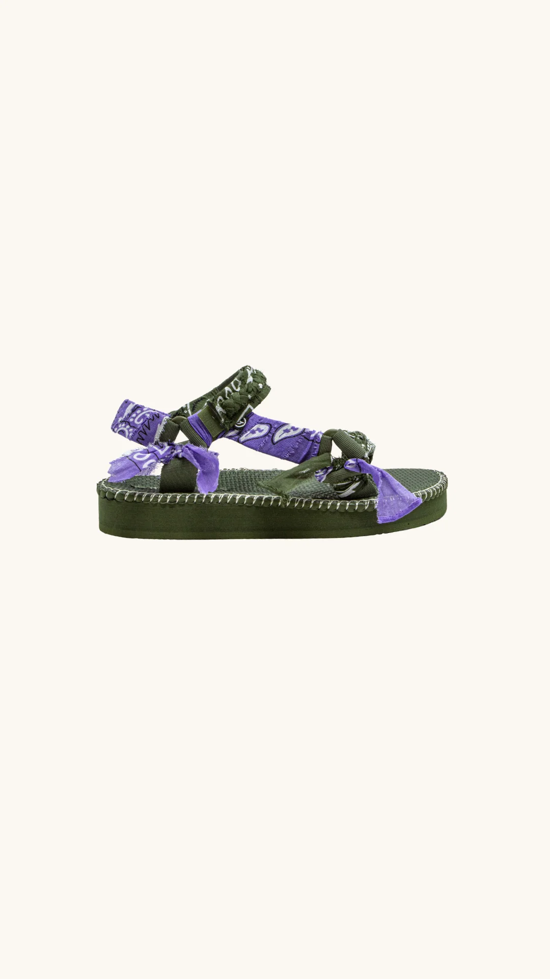 Trekky stitch kaki violet