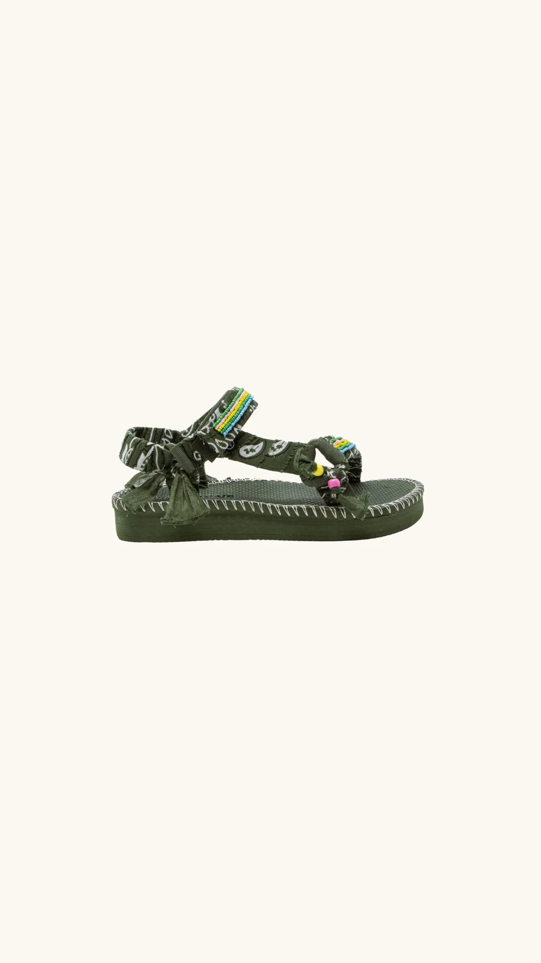 Trekky stitch multi beads kaki - Image 4