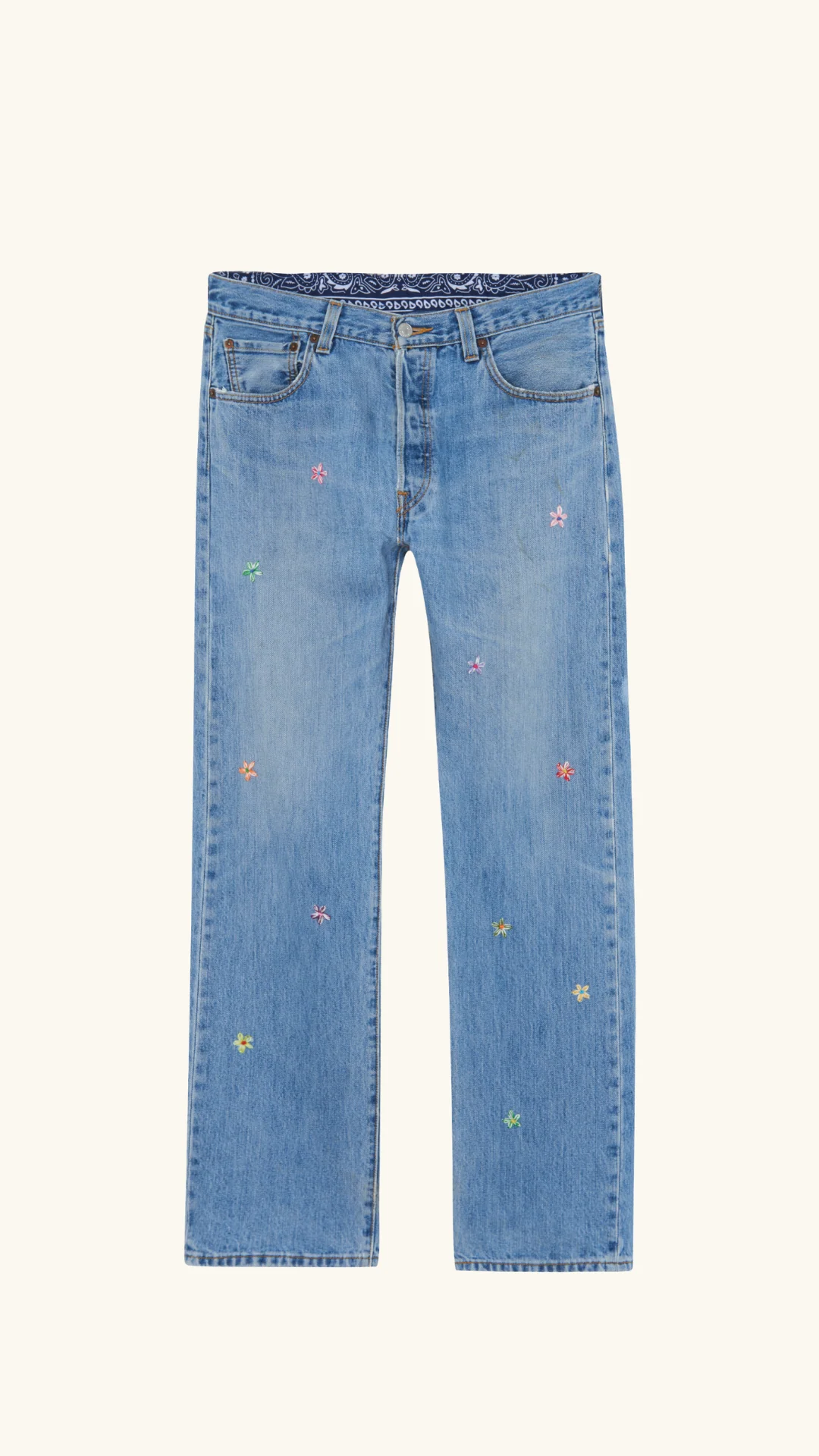 VINTAGE JEAN FLOWER 9