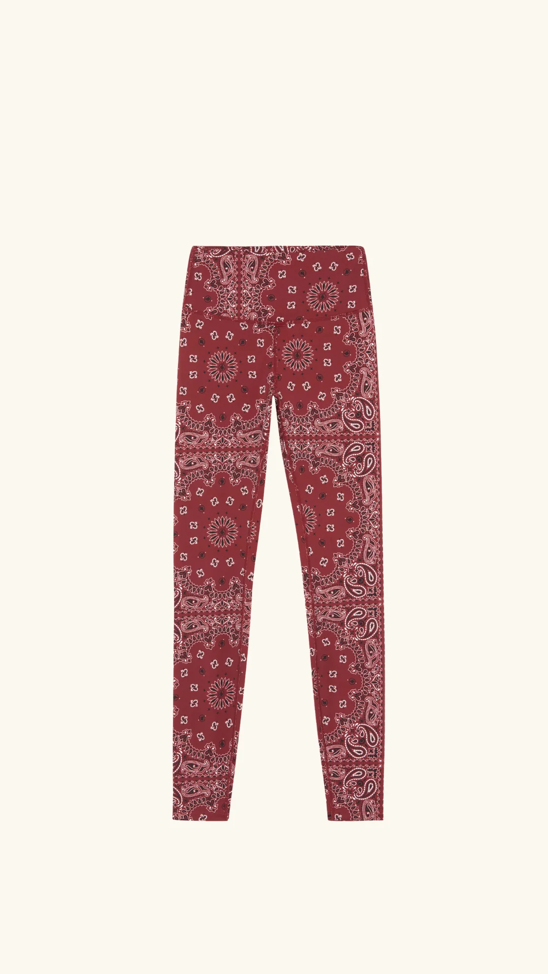 YOGA LEGGING BURGUNDY BANDANA - Image 4