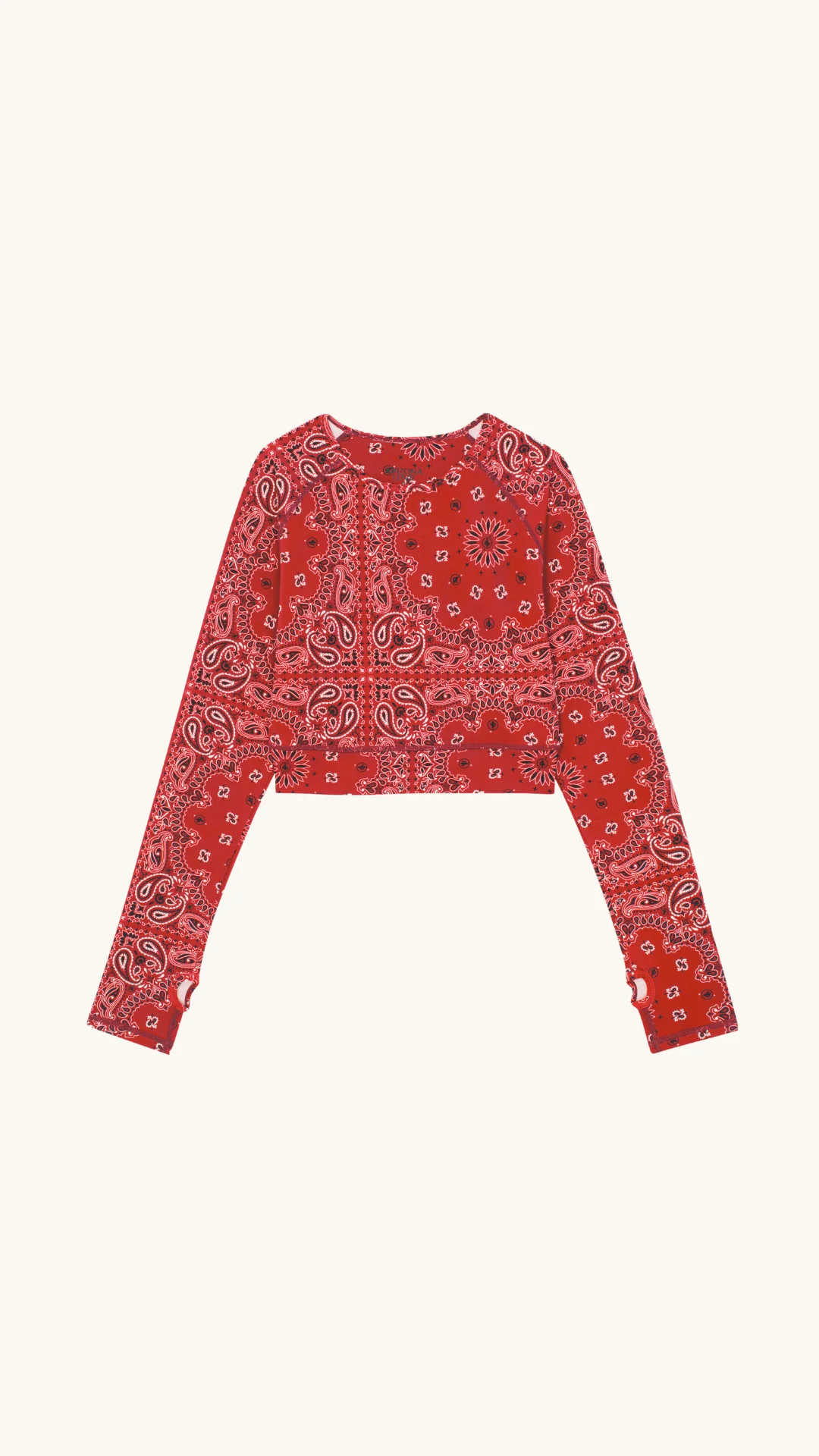 Yoga long sleeve top red - Image 2