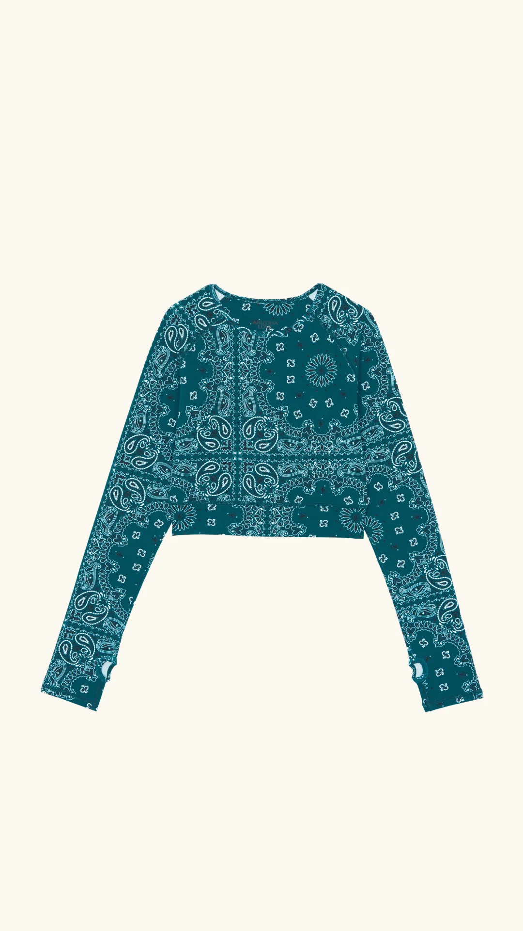 Yoga long sleeve top teal - Image 2