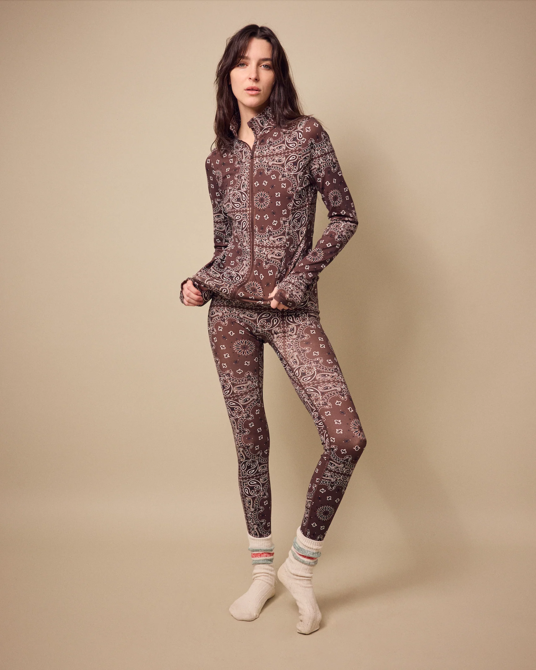 Yoga Zip Jacket Choco - Image 2