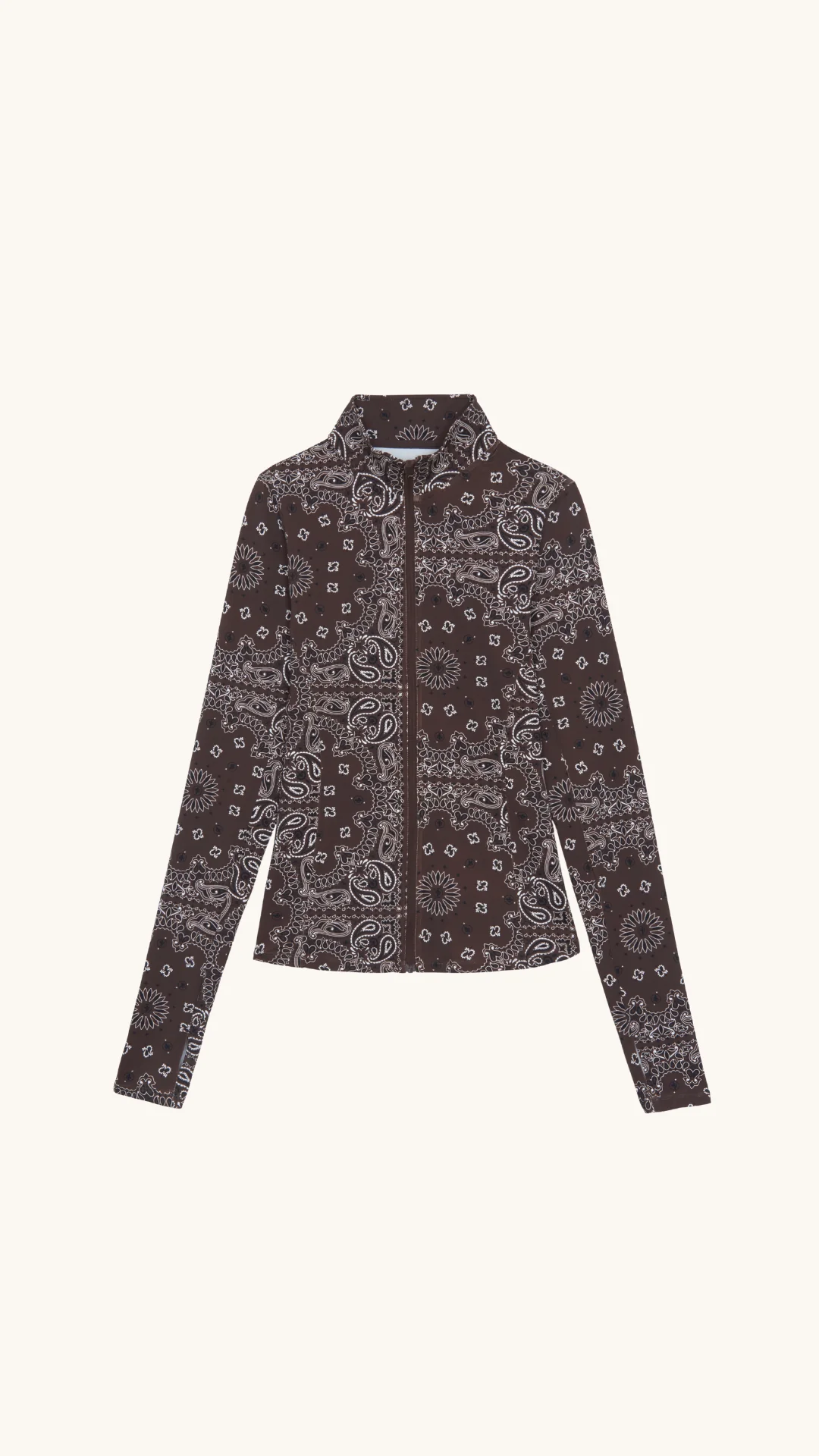 Yoga Zip Jacket Choco - Image 5